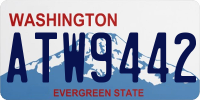 WA license plate ATW9442