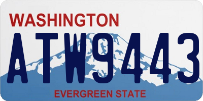 WA license plate ATW9443