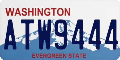 WA license plate ATW9444