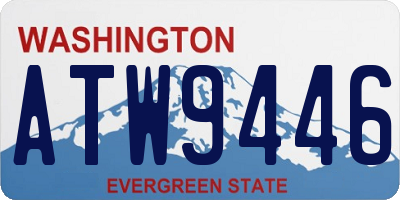 WA license plate ATW9446