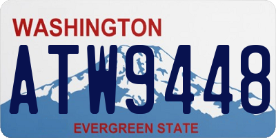 WA license plate ATW9448