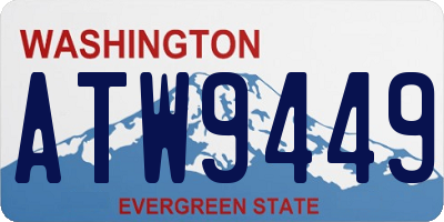 WA license plate ATW9449