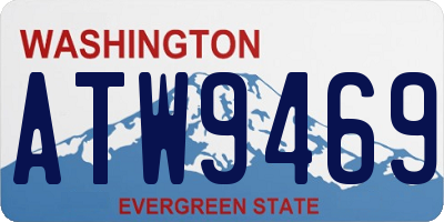 WA license plate ATW9469