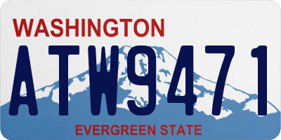 WA license plate ATW9471
