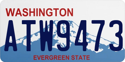 WA license plate ATW9473