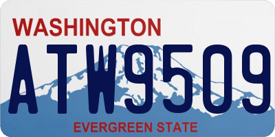 WA license plate ATW9509