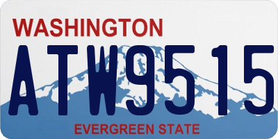 WA license plate ATW9515