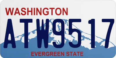 WA license plate ATW9517