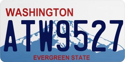 WA license plate ATW9527