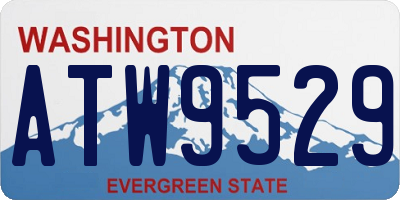 WA license plate ATW9529