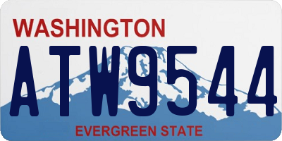 WA license plate ATW9544