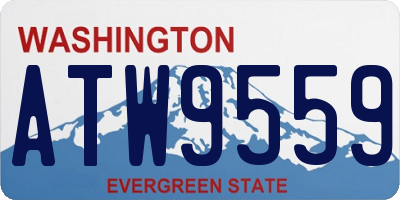 WA license plate ATW9559