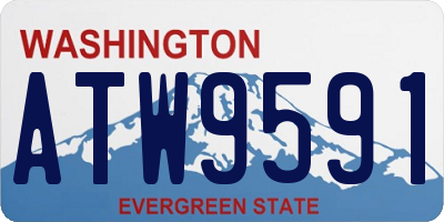 WA license plate ATW9591