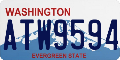 WA license plate ATW9594