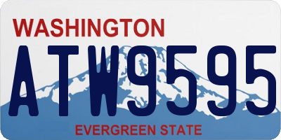 WA license plate ATW9595