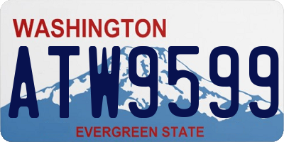 WA license plate ATW9599