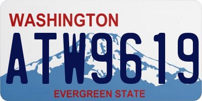 WA license plate ATW9619