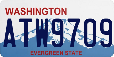 WA license plate ATW9709