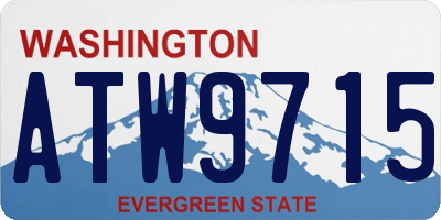 WA license plate ATW9715