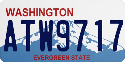 WA license plate ATW9717