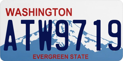WA license plate ATW9719