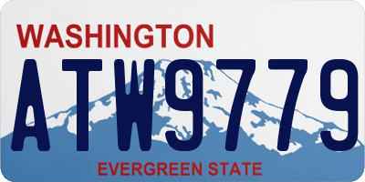 WA license plate ATW9779