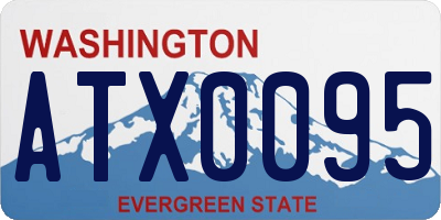 WA license plate ATX0095