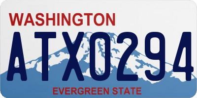 WA license plate ATX0294