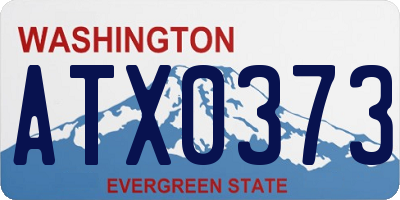 WA license plate ATX0373