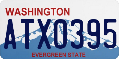 WA license plate ATX0395
