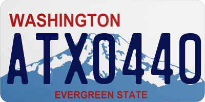 WA license plate ATX0440