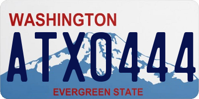 WA license plate ATX0444