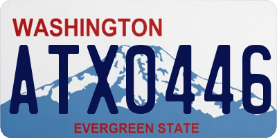 WA license plate ATX0446