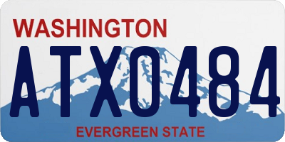 WA license plate ATX0484