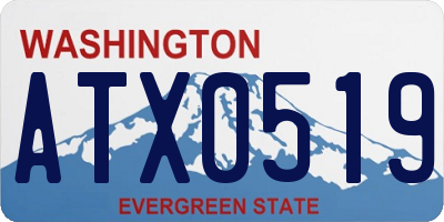 WA license plate ATX0519