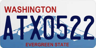 WA license plate ATX0522