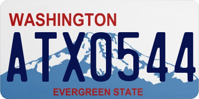 WA license plate ATX0544
