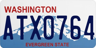 WA license plate ATX0764