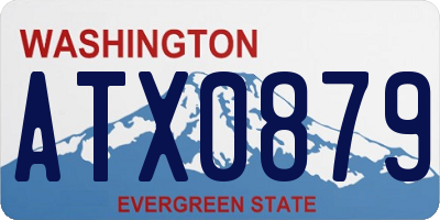 WA license plate ATX0879