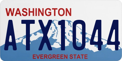 WA license plate ATX1044
