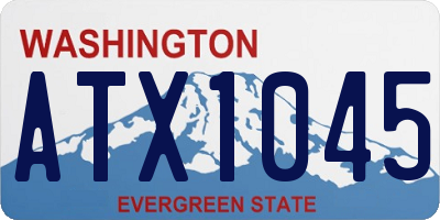 WA license plate ATX1045