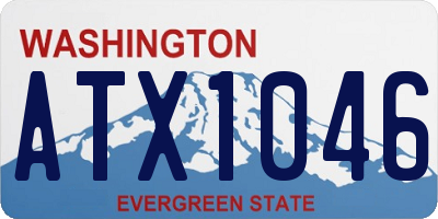 WA license plate ATX1046