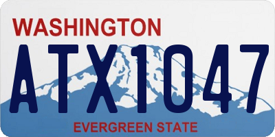 WA license plate ATX1047