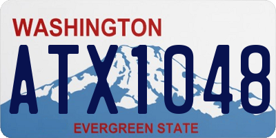 WA license plate ATX1048