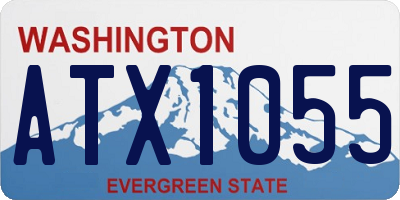 WA license plate ATX1055