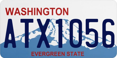 WA license plate ATX1056
