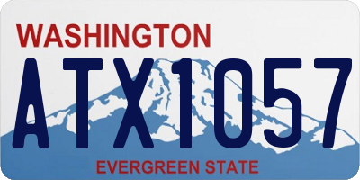 WA license plate ATX1057