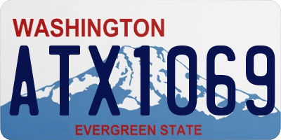 WA license plate ATX1069