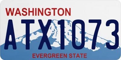 WA license plate ATX1073
