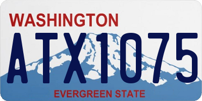 WA license plate ATX1075